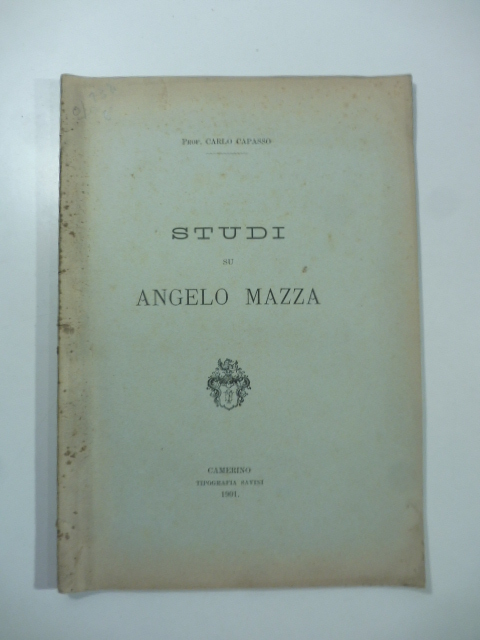 Studi su Angelo Mazza